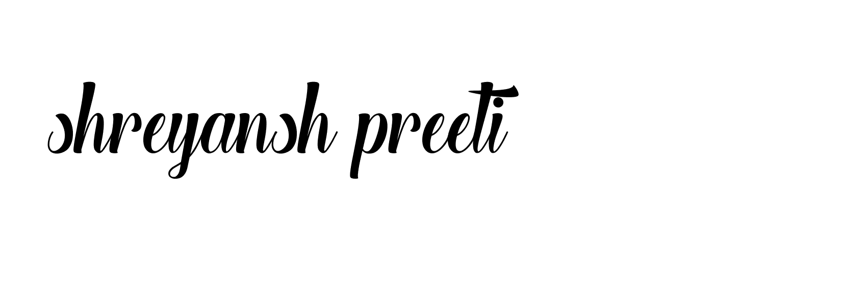 Signature of shreyansh-preeti