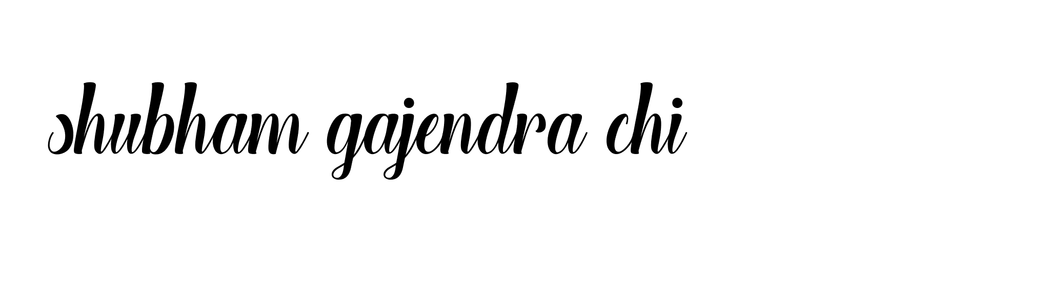 Signature of shubham-gajendra-chi