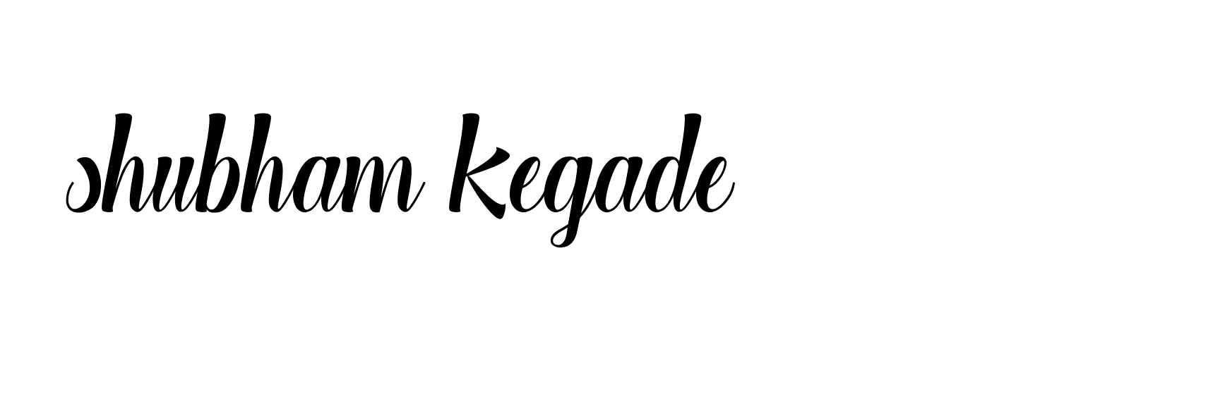 Signature of shubham-kegade