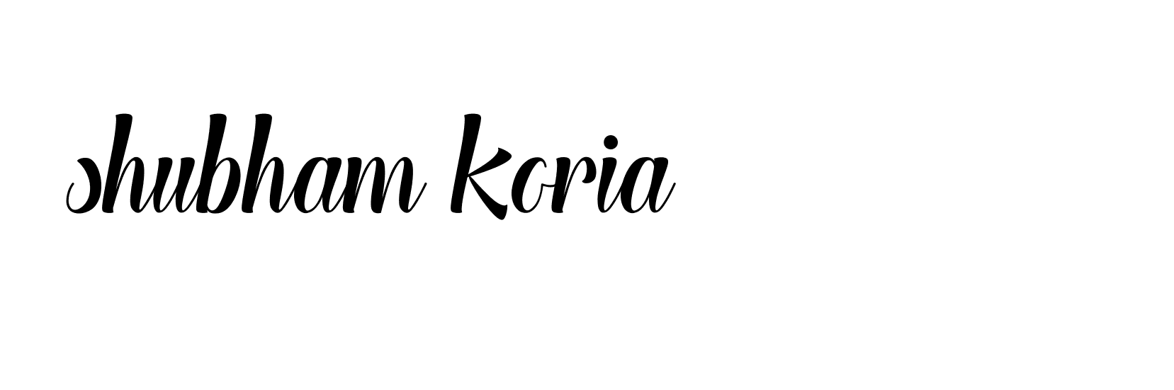 Signature of shubham-koria