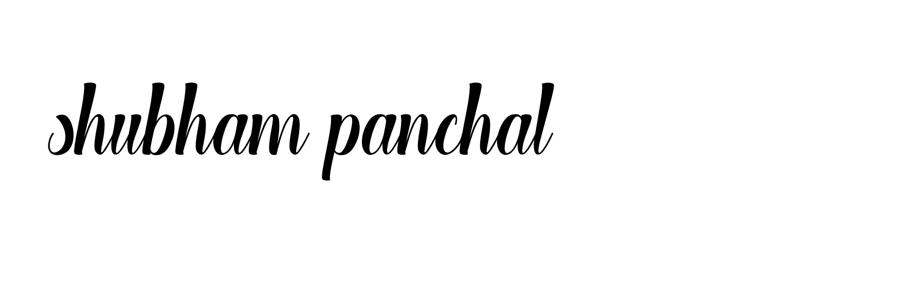 Signature of shubham-panchal