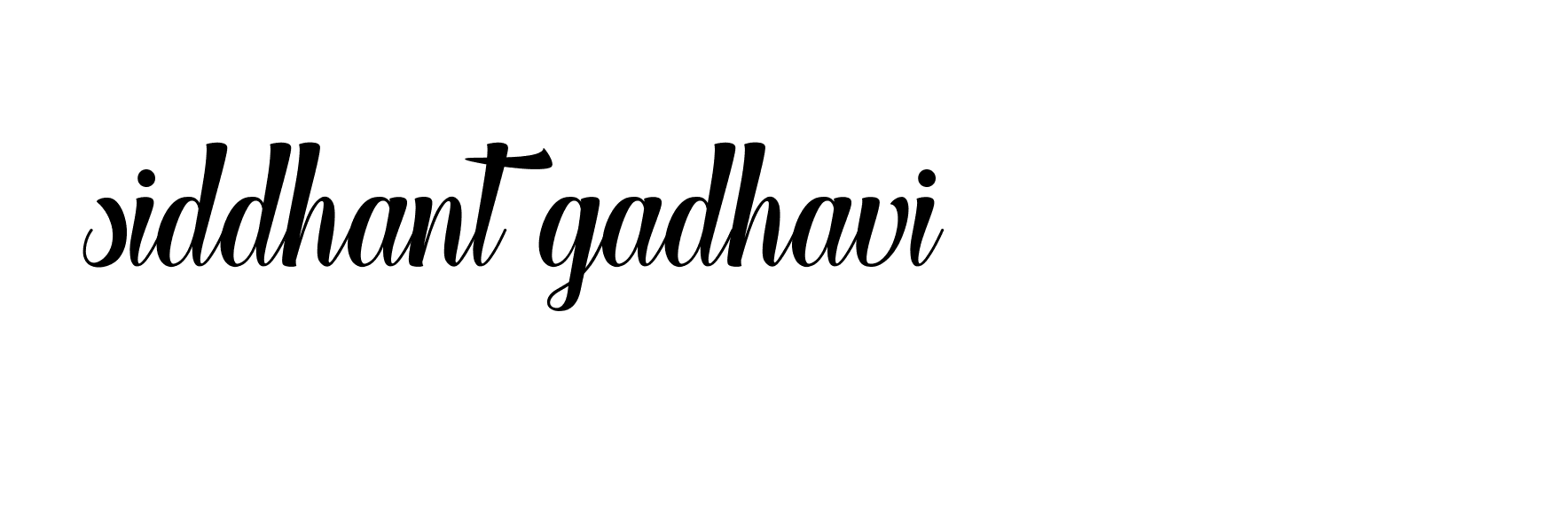 Signature of siddhant-gadhavi