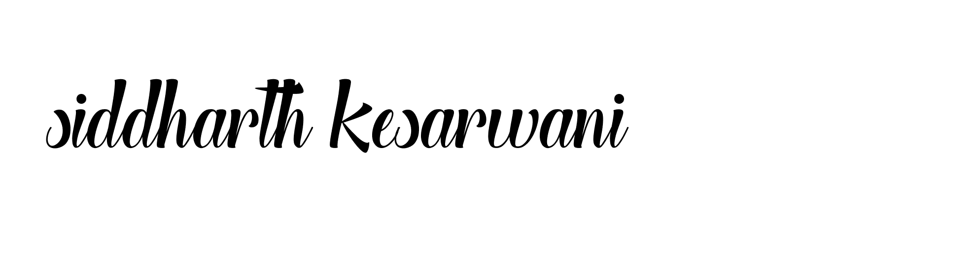 Signature of siddharth-kesarwani