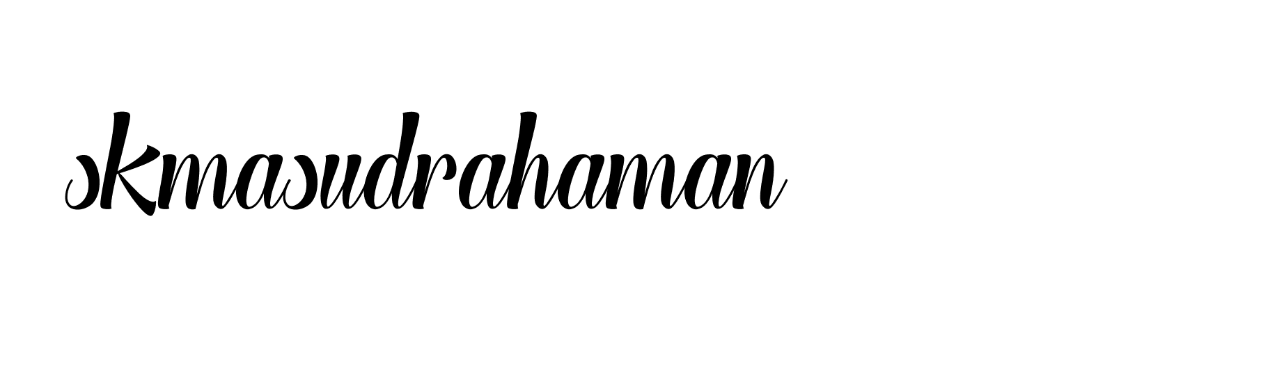 Signature of skmasudrahaman