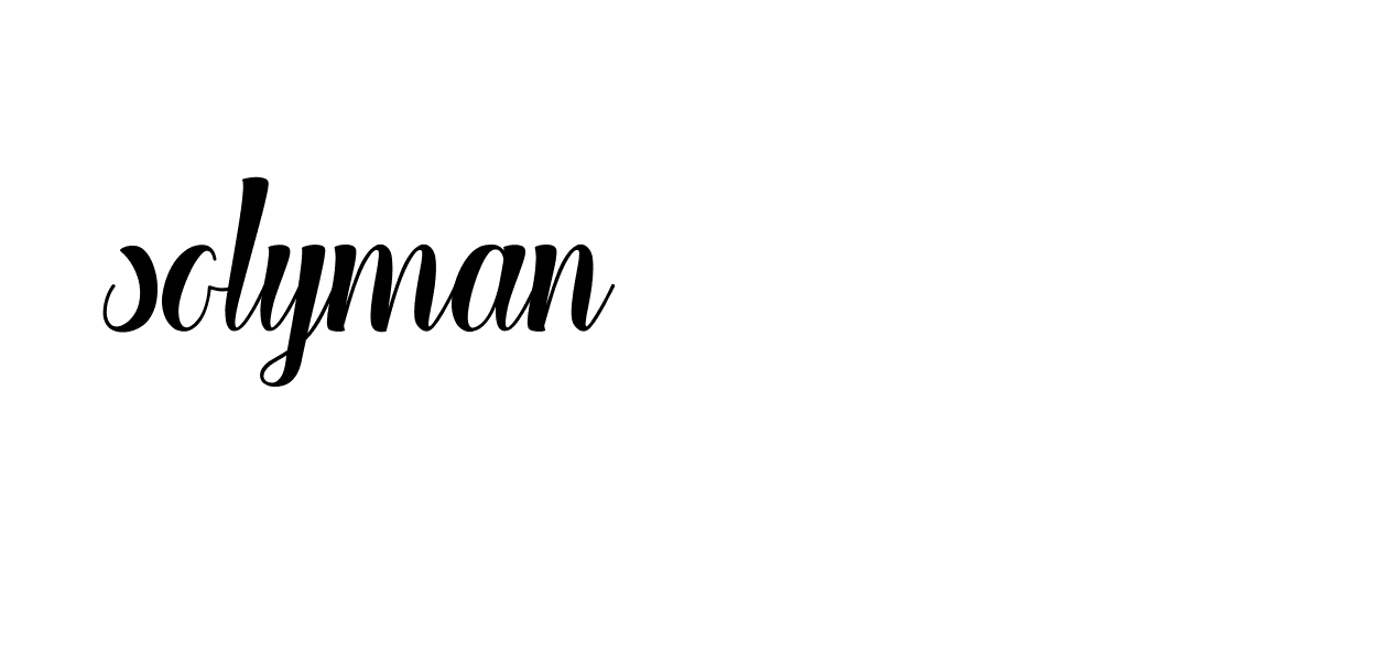 Signature of solyman