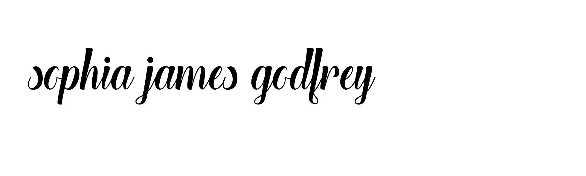 Signature of sophia-james-godfrey