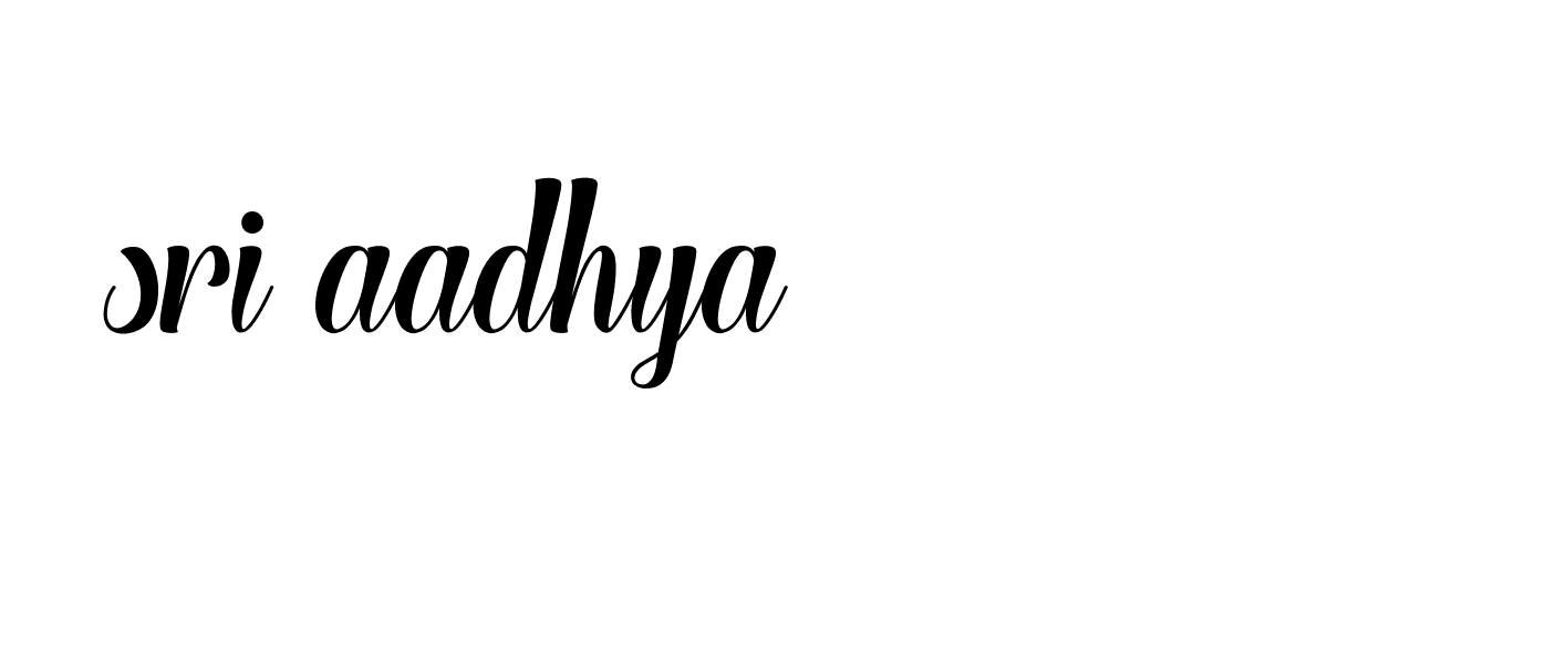 Signature of sri-aadhya