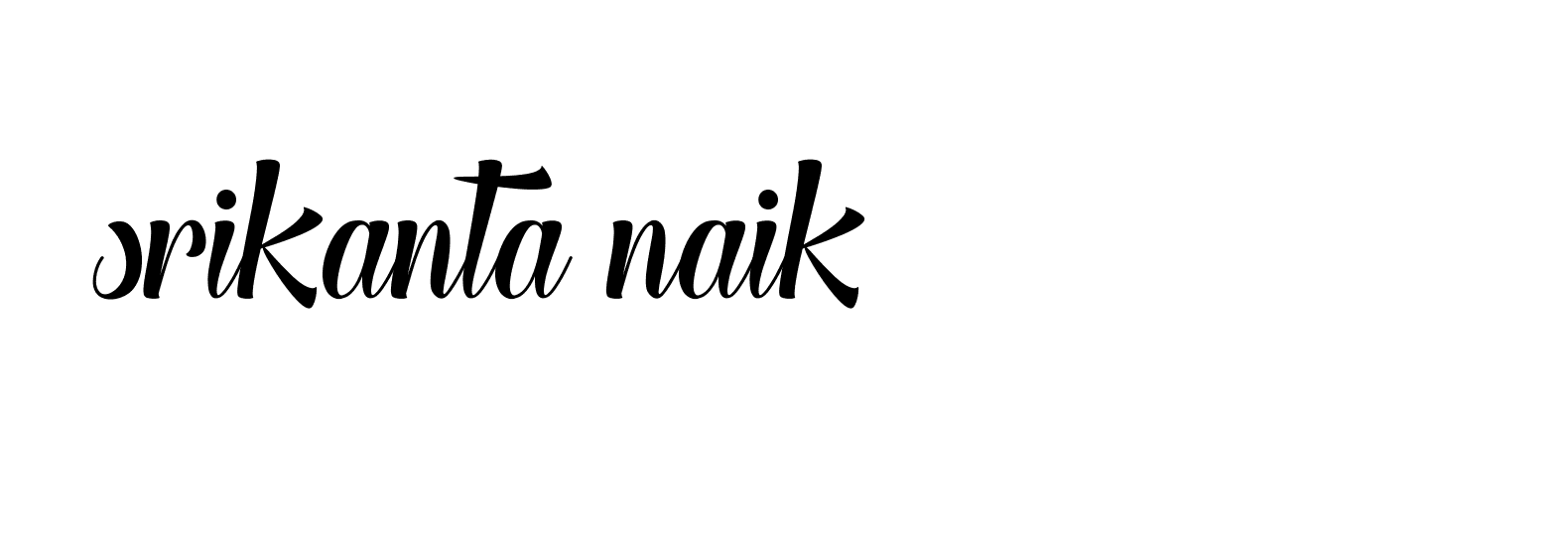 Signature of srikanta-naik