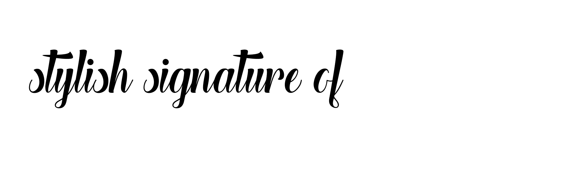 Signature of stylish-signature-of