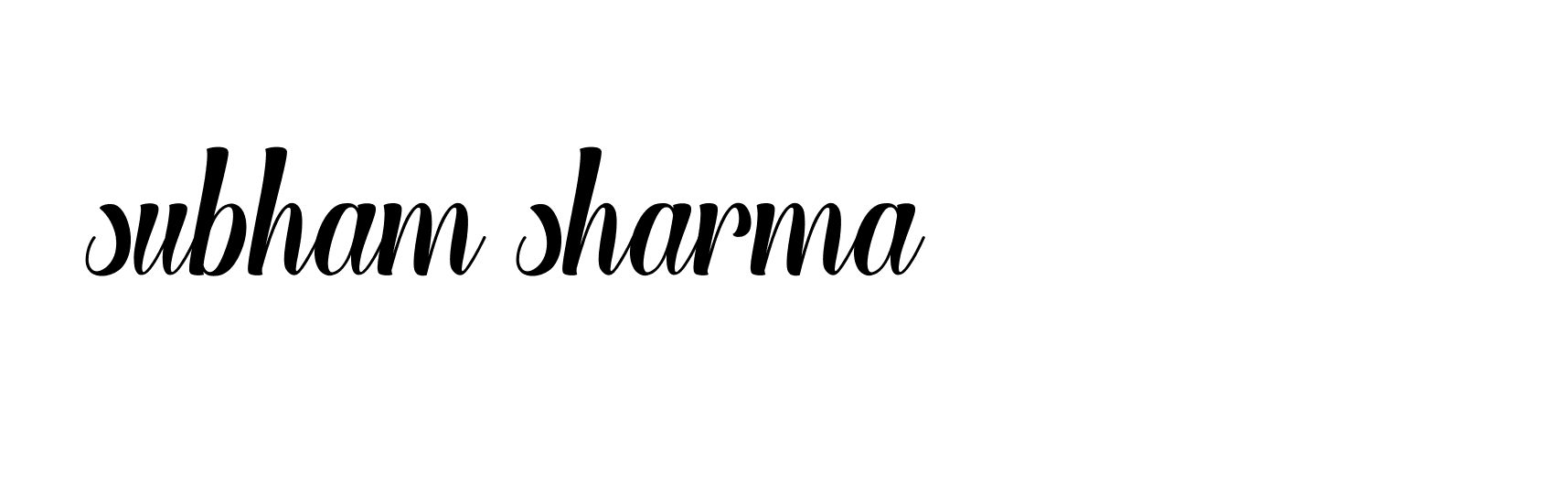 Signature of subham-sharma