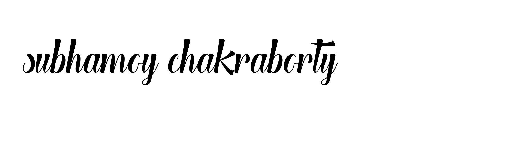 Signature of subhamoy-chakraborty