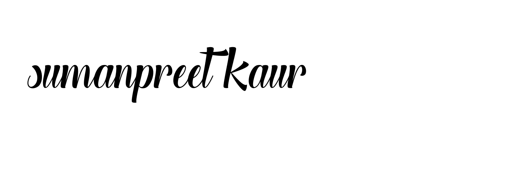 Signature of sumanpreet-kaur