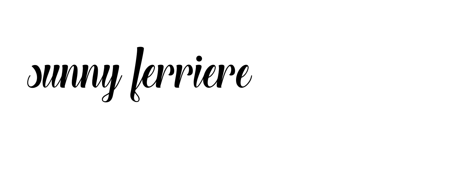 Signature of sunny-ferriere