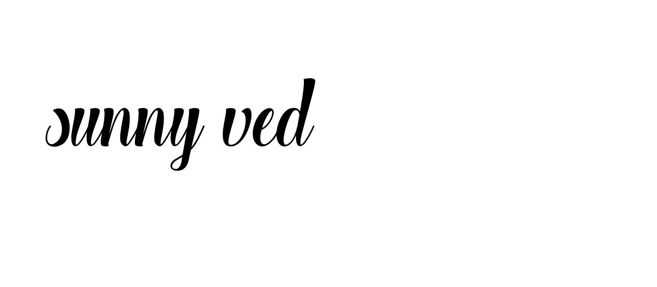 Signature of sunny-ved