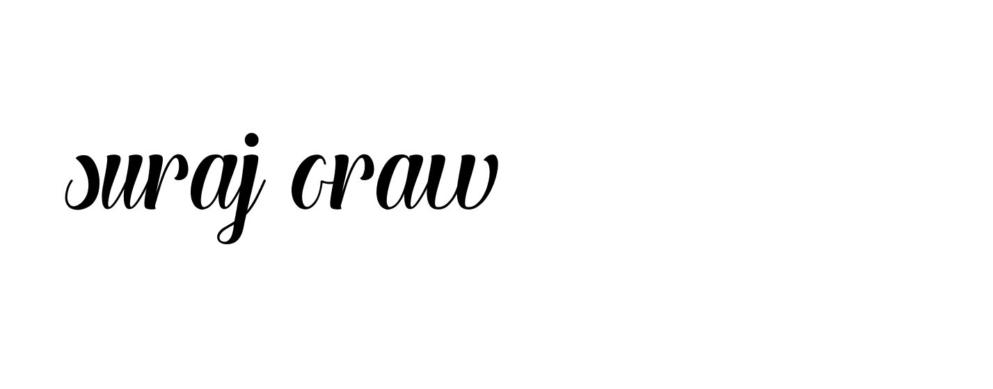 Signature of suraj-oraw