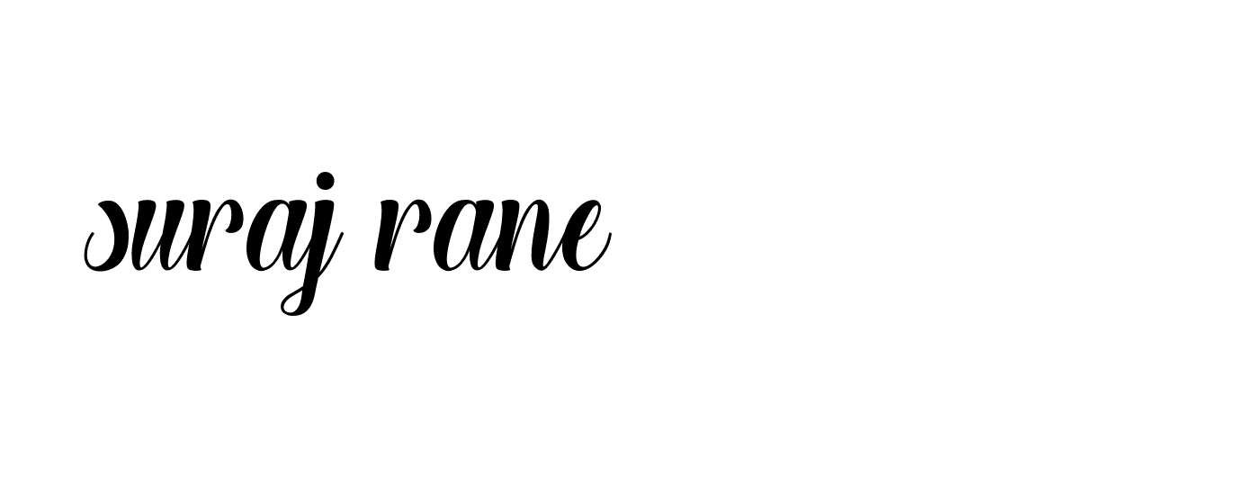 Signature of suraj-rane