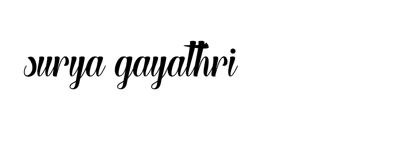 Signature of surya-gayathri