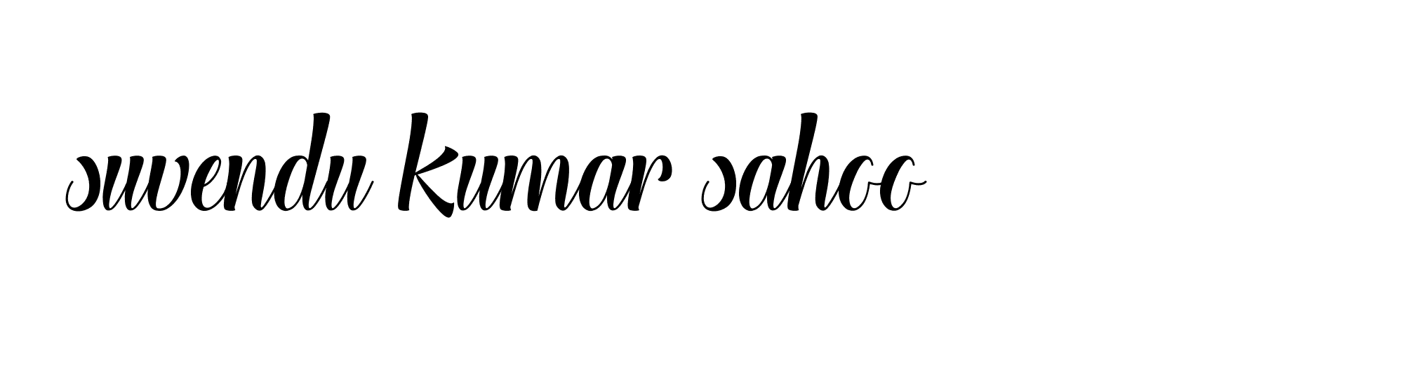 Signature of suvendu-kumar-sahoo