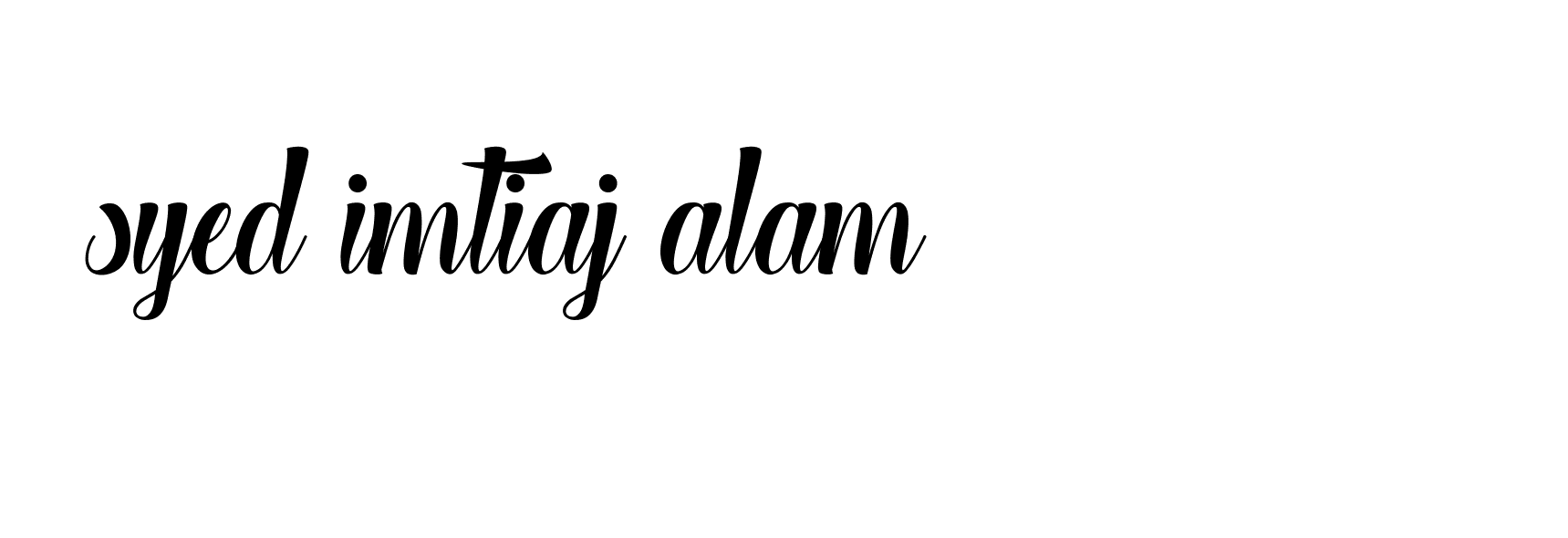 Signature of syed-imtiaj-alam