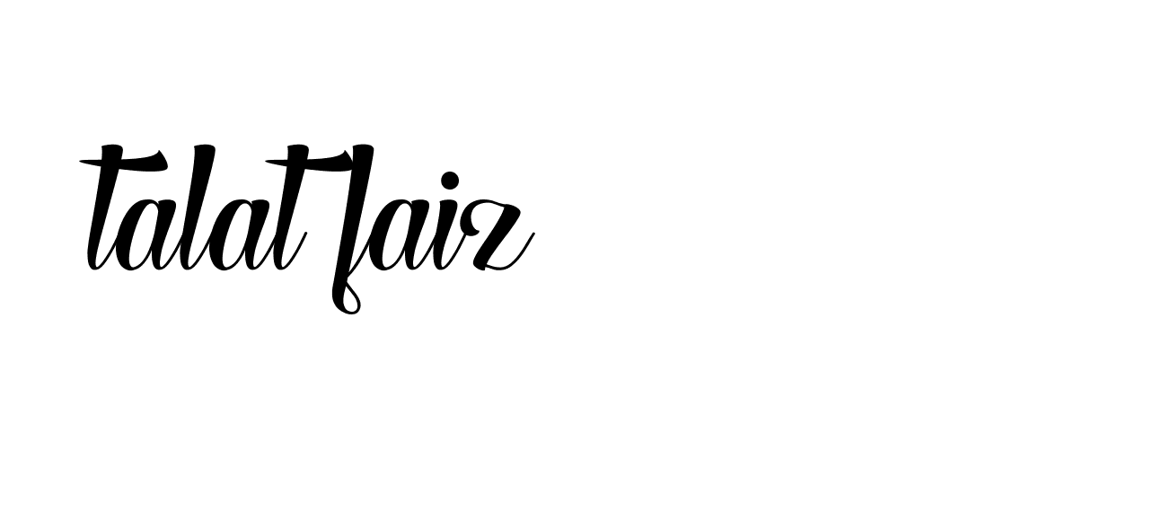 Signature of talat-faiz