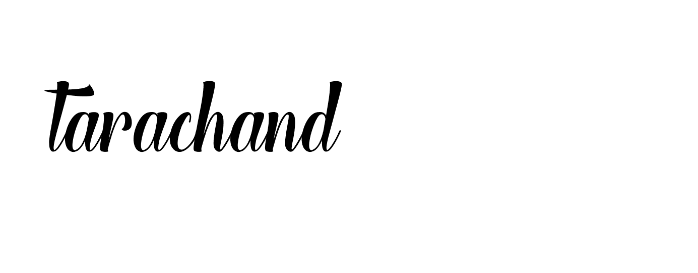 Signature of tarachand