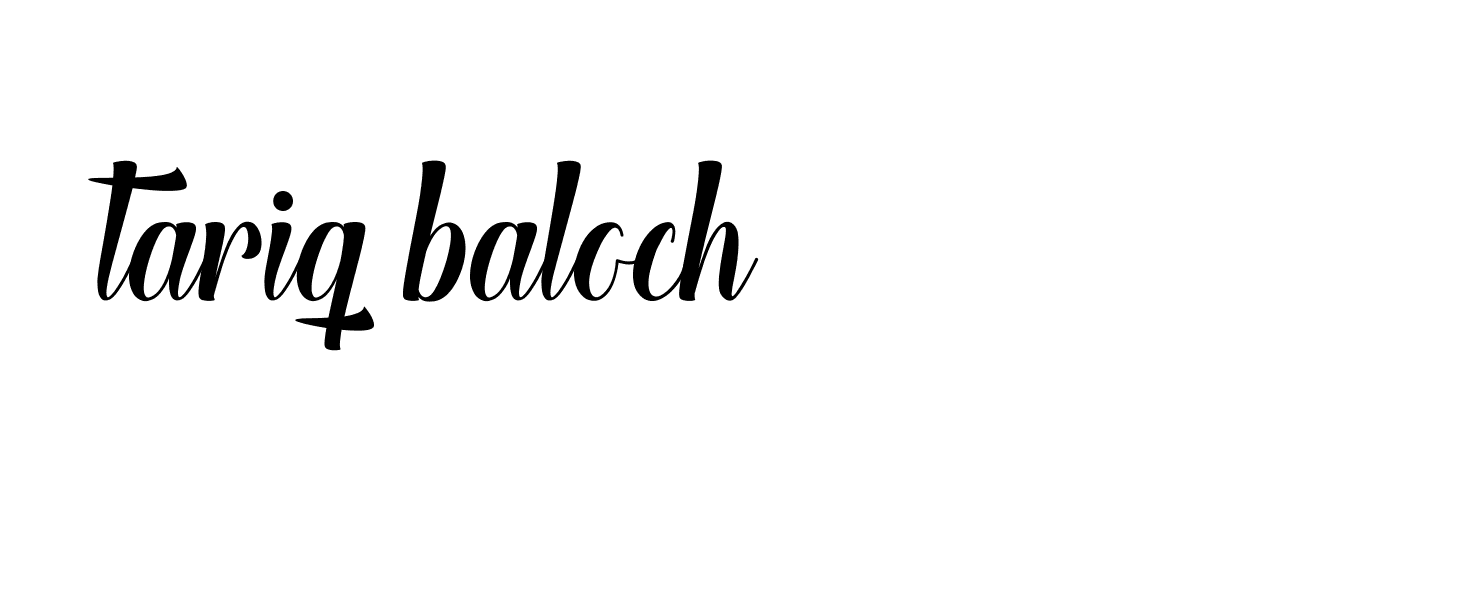 Signature of tariq-baloch