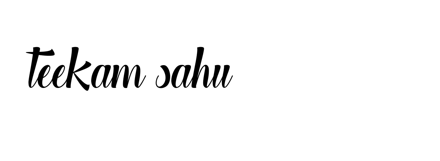 Signature of teekam-sahu