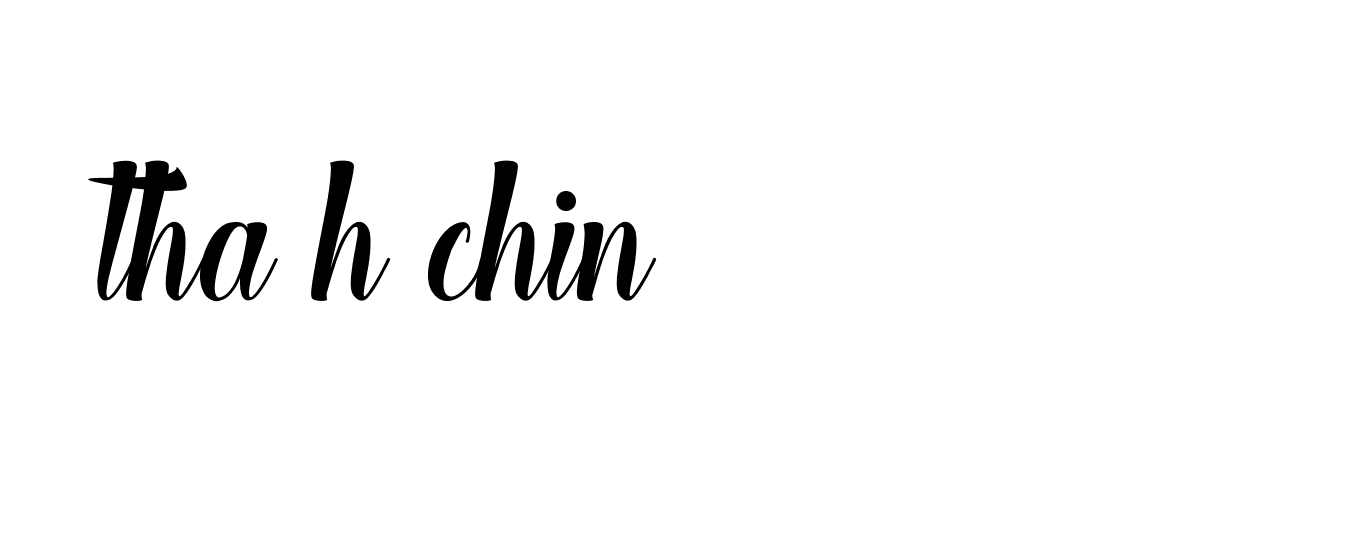 Signature of tha-h-chin