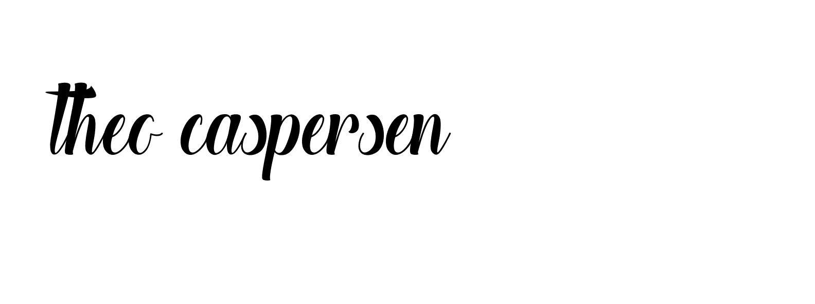 Signature of theo-caspersen