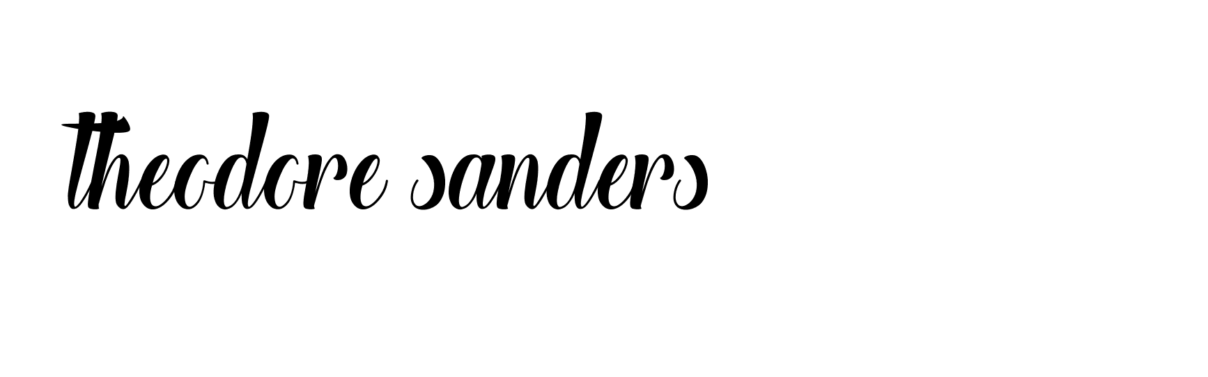 Signature of theodore-sanders