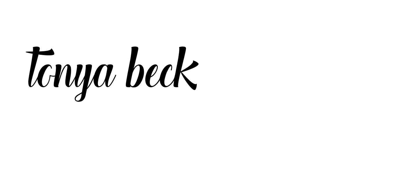 Signature of tonya-beck