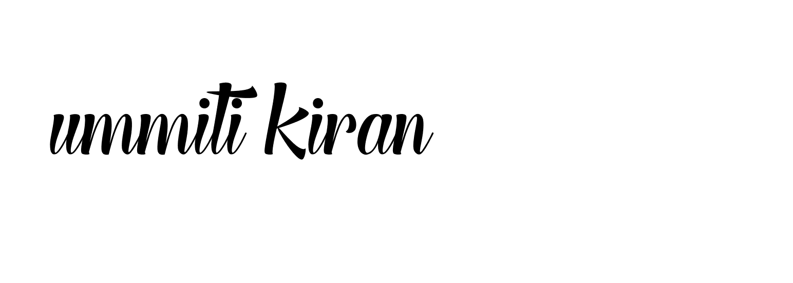 Signature of ummiti-kiran