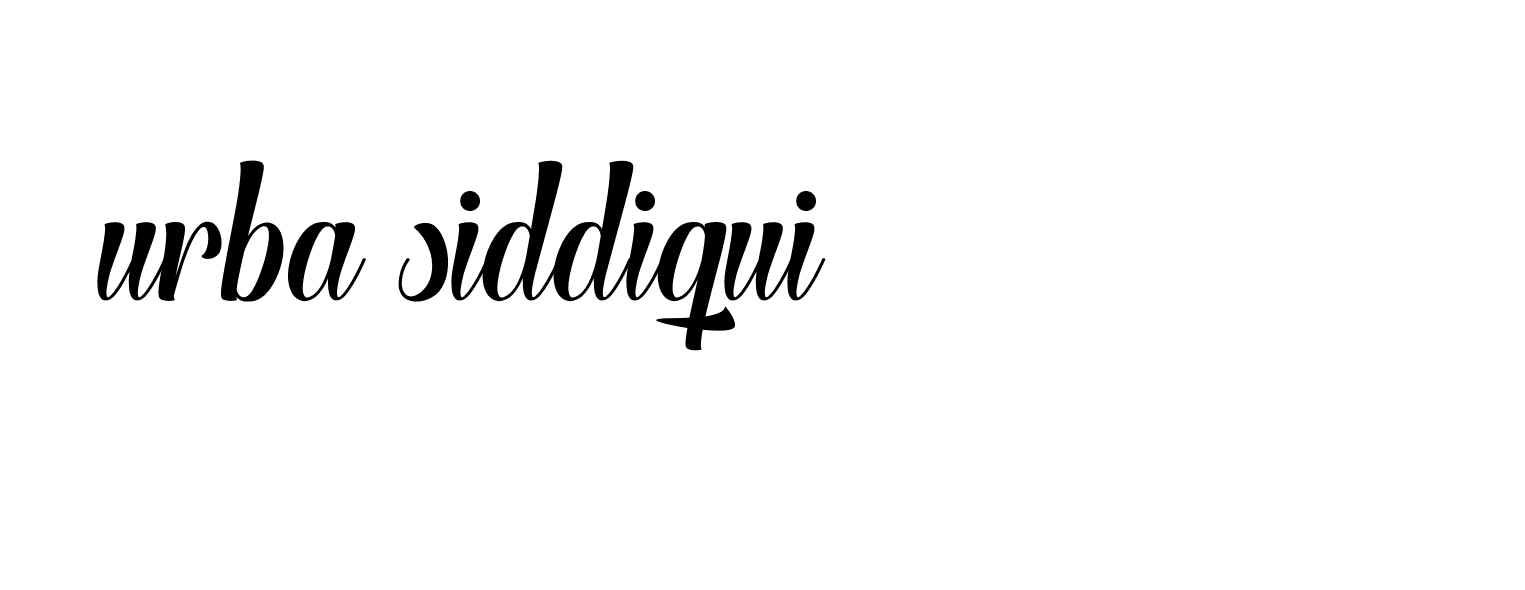 Signature of urba-siddiqui