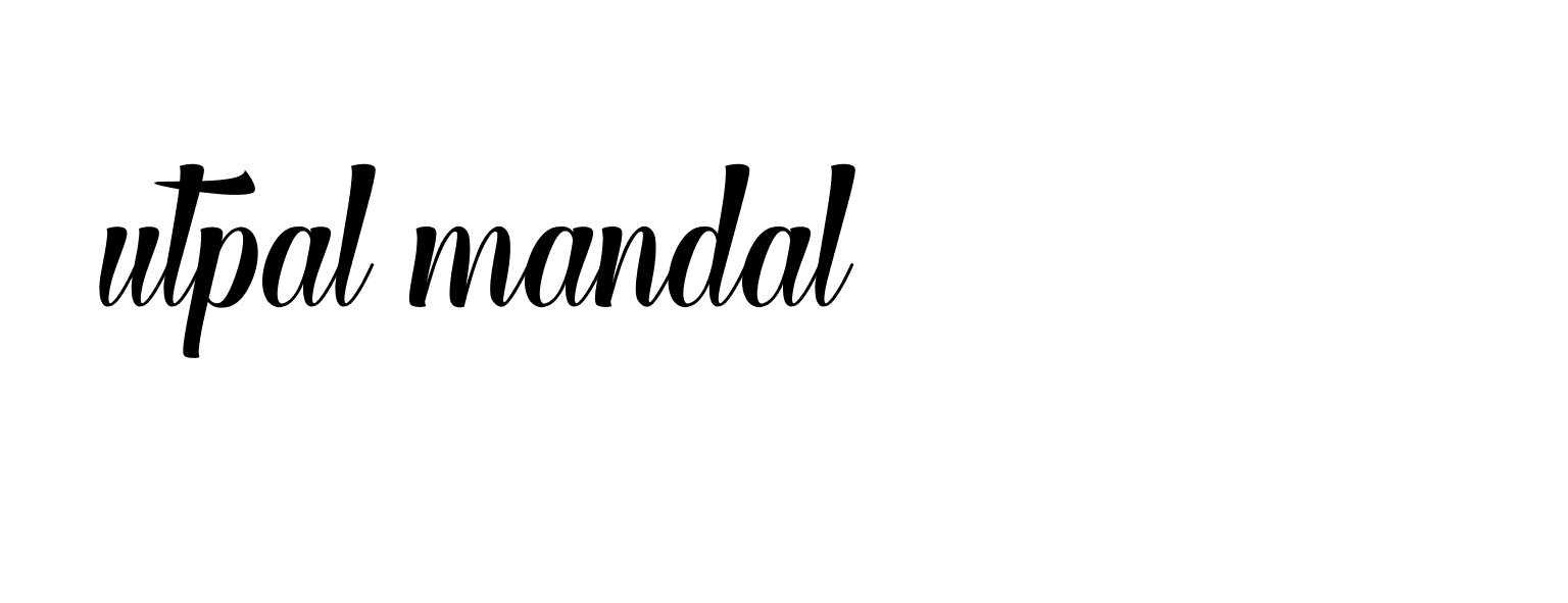 Signature of utpal-mandal