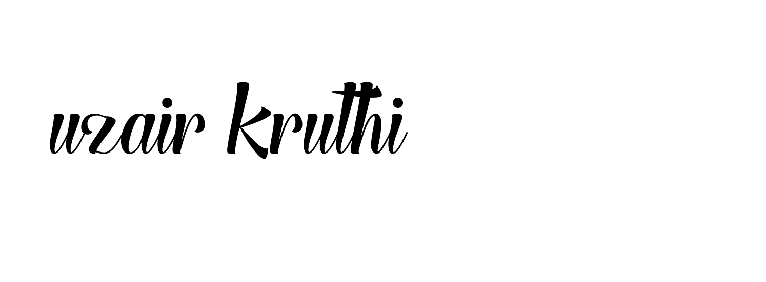 Signature of uzair-kruthi