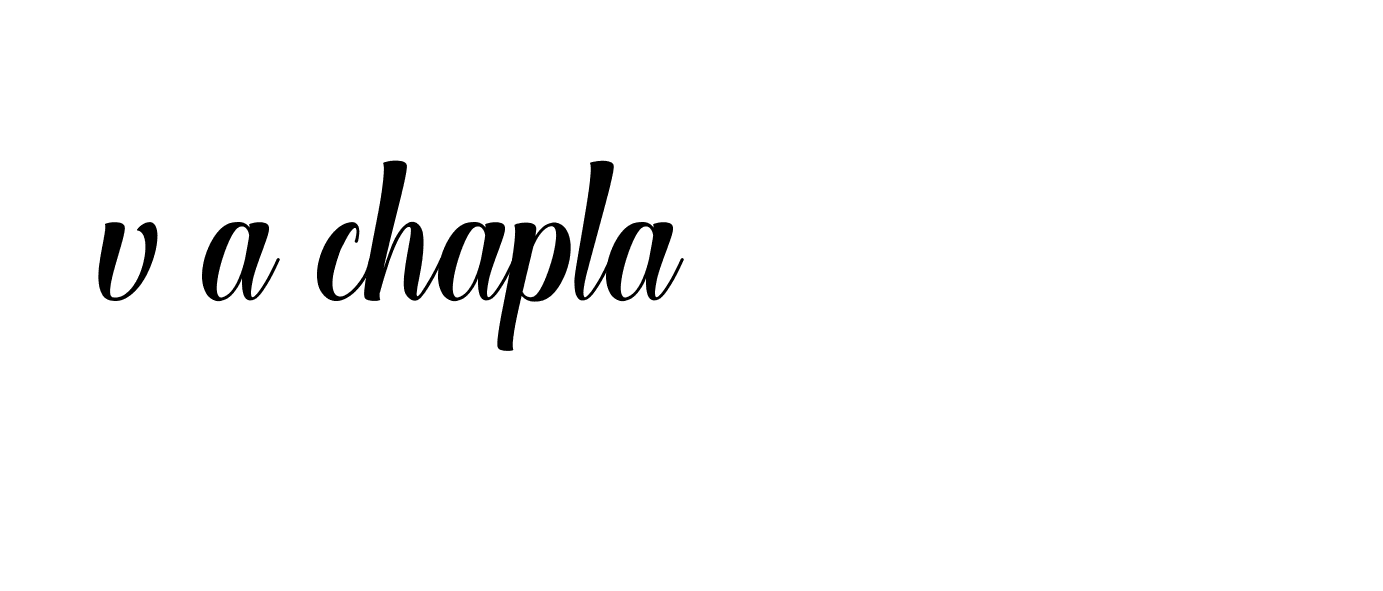 Signature of v-a-chapla