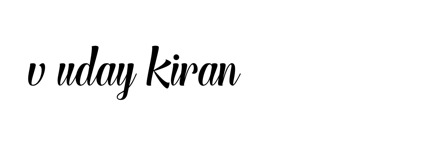 Signature of v-uday-kiran