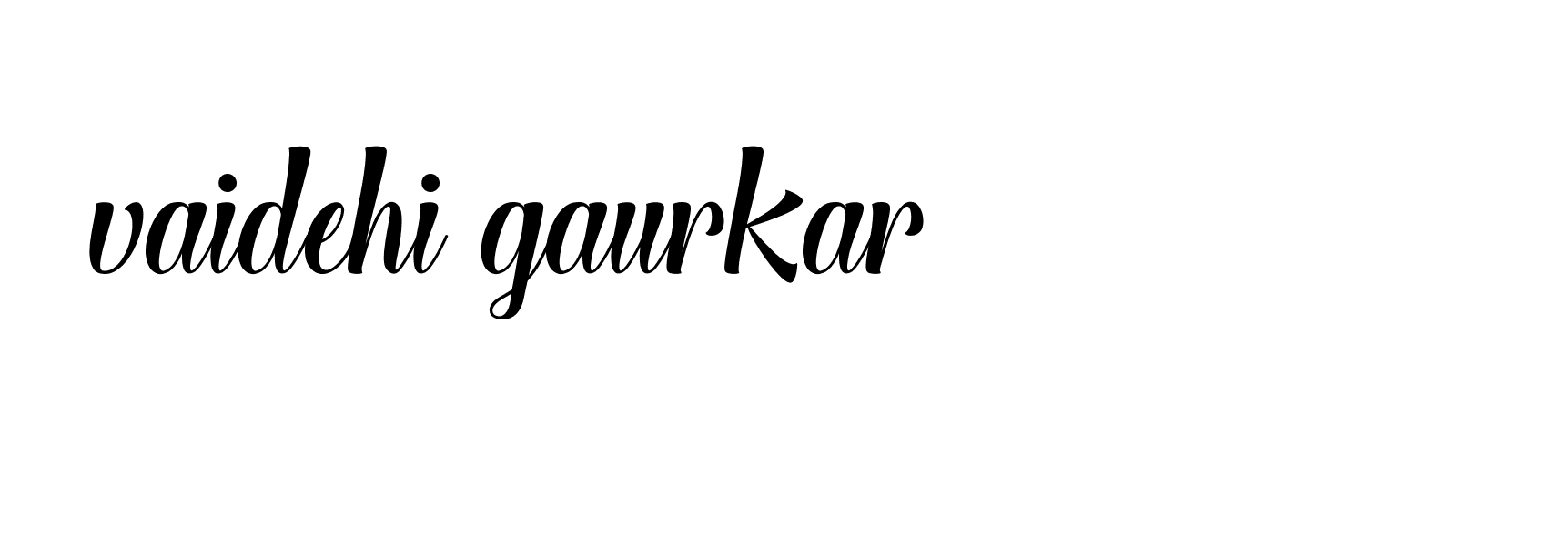 Signature of vaidehi-gaurkar