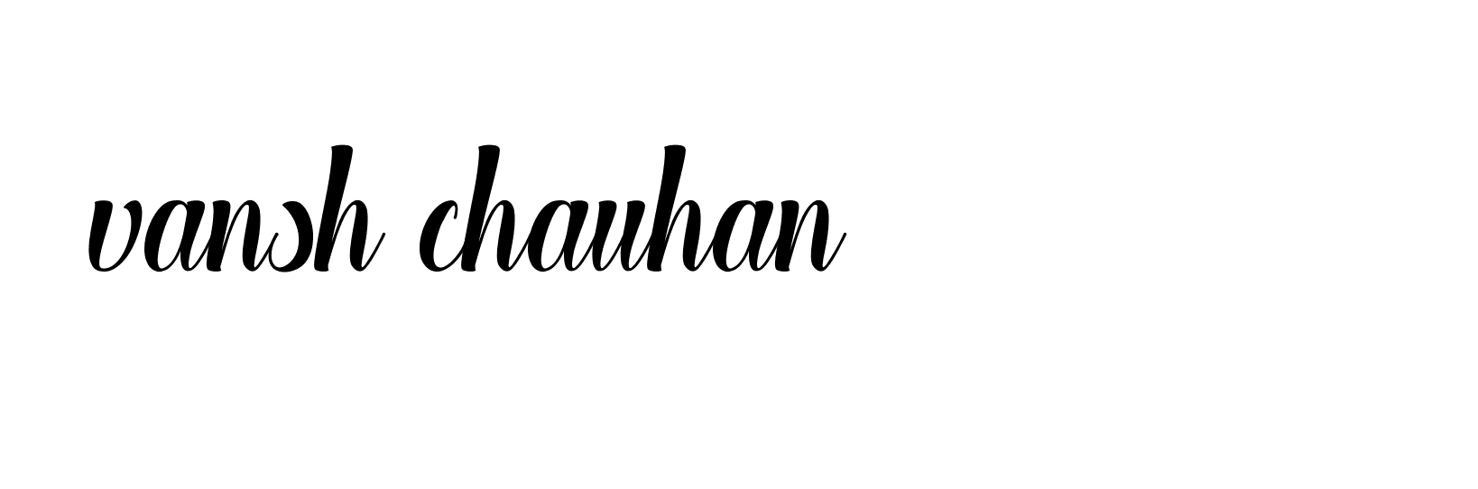 Signature of vansh-chauhan