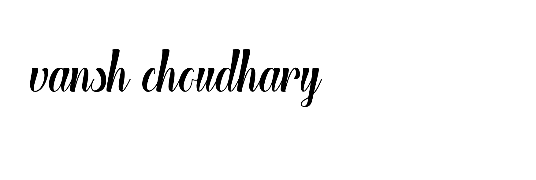 Signature of vansh-choudhary