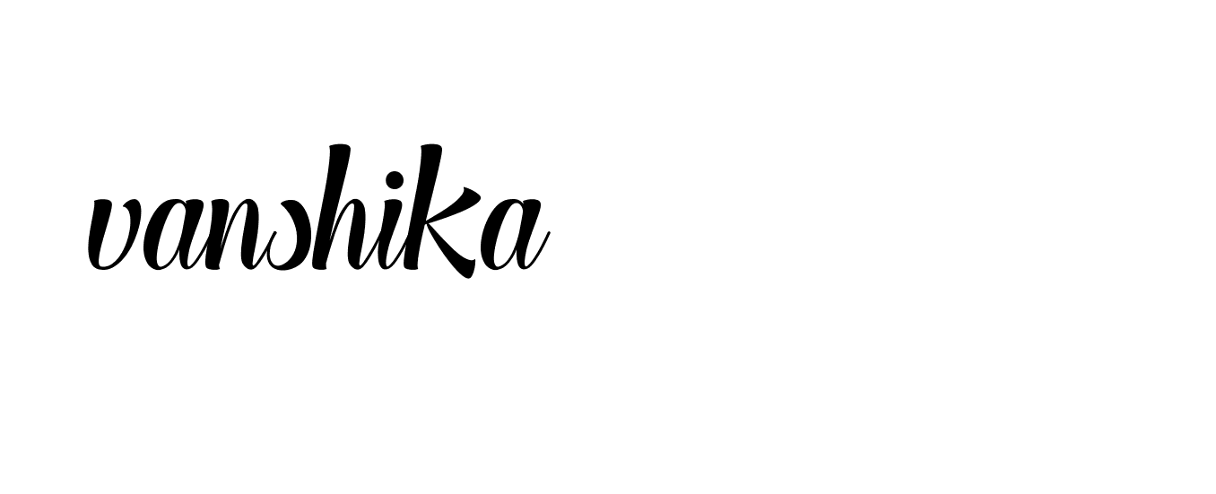 Signature of vanshika-