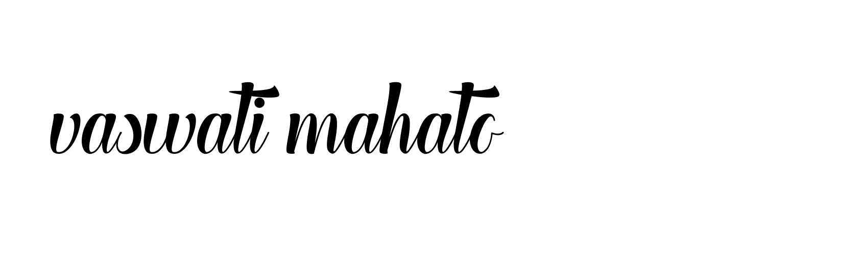 Signature of vaswati-mahato