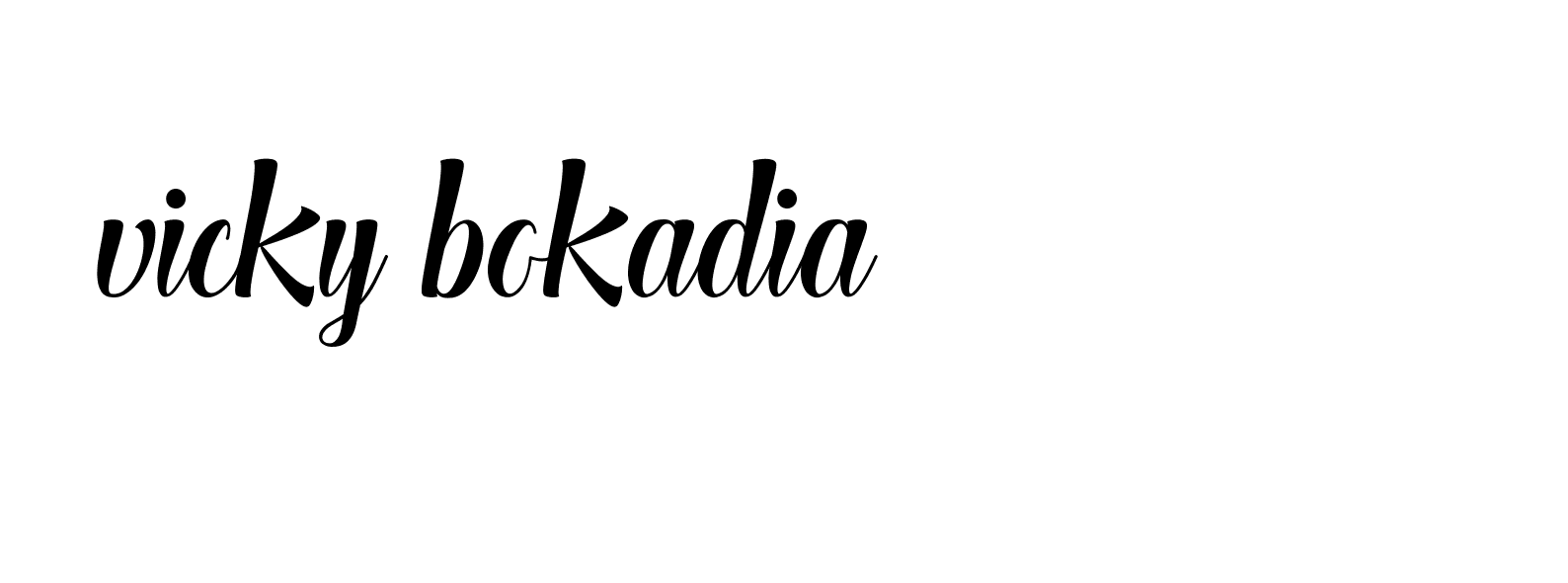 Signature of vicky-bokadia