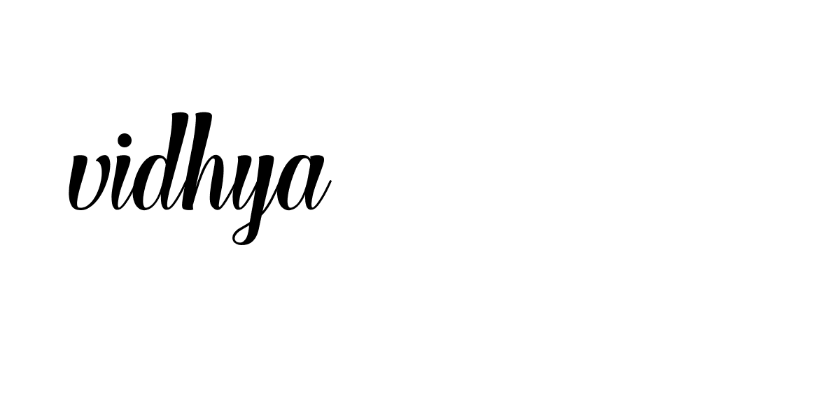 Signature of vidhya