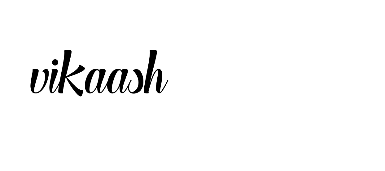 Signature of vikaash