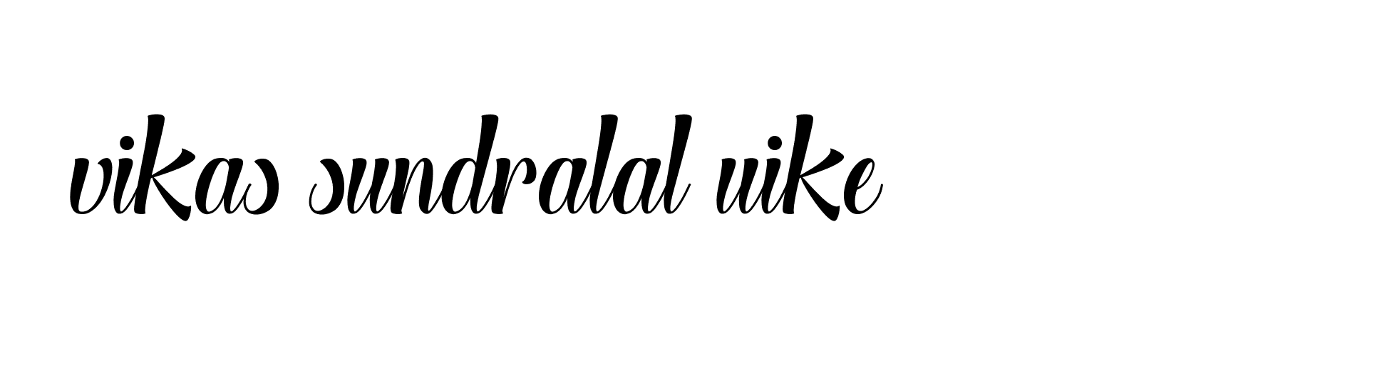 Signature of vikas-sundralal-uike