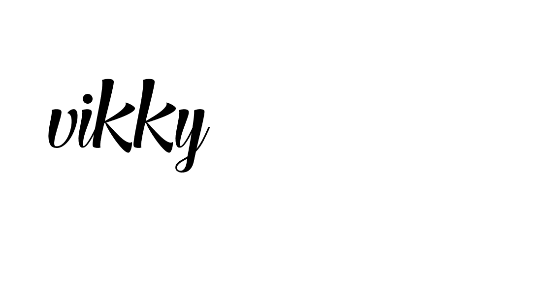 Signature of vikky