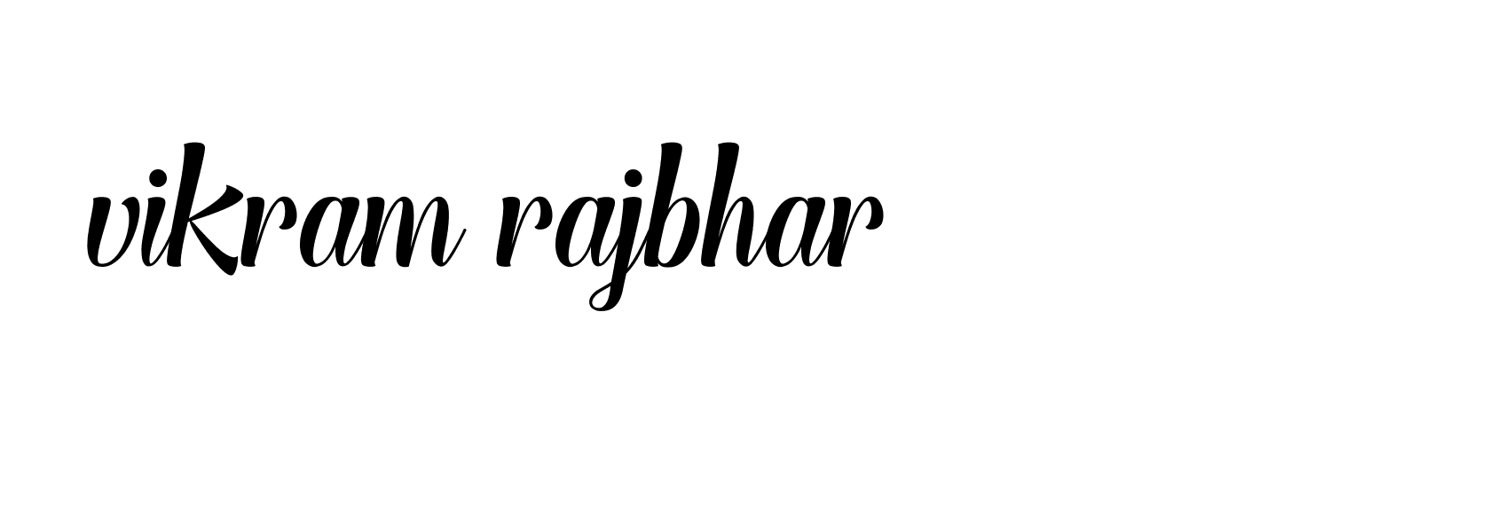 Signature of vikram-rajbhar