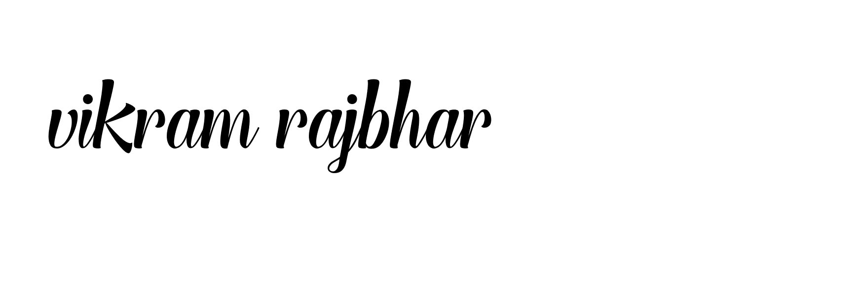 Signature of vikram-rajbhar-