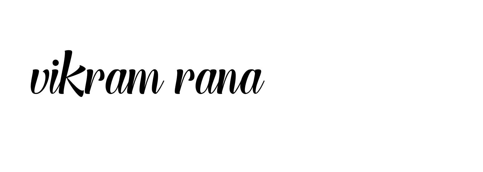 Signature of vikram-rana